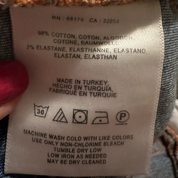 Pilcro Slim Denim Skirt Size 10 - Picture 6 of 8